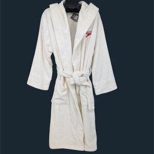 Speedo Hoodie Terry Robe Size M Unisex Bathrobe Belted Loungewear Swim Spa Cozy